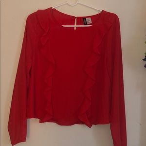 Red blouse